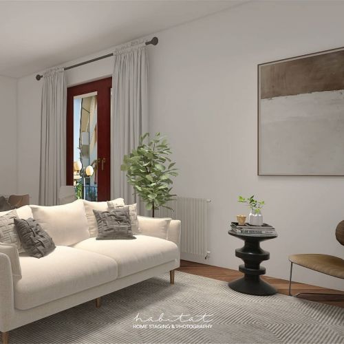 Archisio - Arianna Di Carlantonio Habitathomestaging - Progetto progetto di arredo virtuale per appartamento in vendita