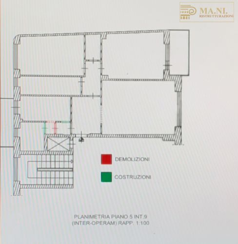 Archisio - Mani Srl Ristrutturazini - Progetto Ristrutturazione zone servizi appartamento roma zona montagnola