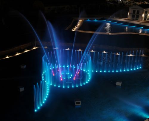 Archisio - Forme Dacqua - Progetto Marina la fontana danzante musicale pi grande ditaliaPalermo marina yachting porto palermo