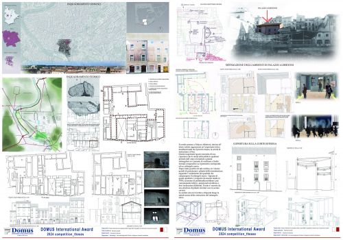 Archisio - Valentina Cacialli - Progetto Domus international award palazzo albertoni nel complesso della crypta balbi Il progetto di restauro per un percorso museale