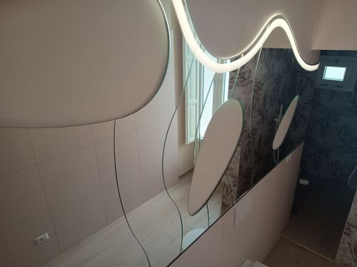 Archisio - Forma Vetro E Arte - Progetto Composizione di specchi sagomati retroilluminati