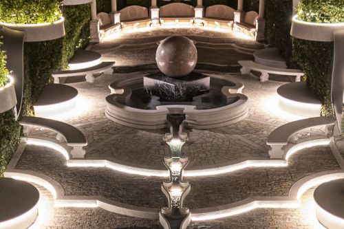 Archisio - Forme Dacqua - Progetto Catene fontana artistica - grand hotel dino