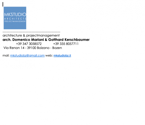 Archisio - Mkstudio - Progetto Arch Dmariani gkerschbaumer