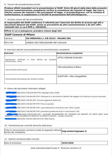 Archisio - Geometra Luigi Amato - Progetto Scia affitti brevi - immobili milano mi