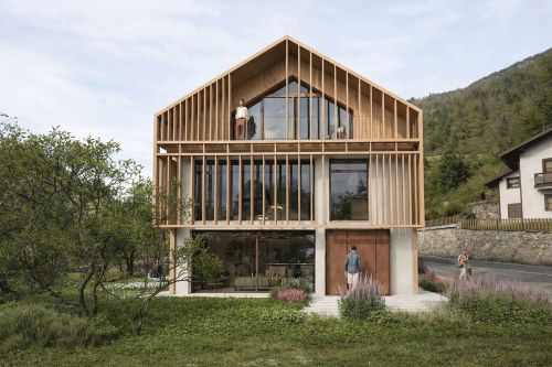 Archisio - Bortoluzzi Associati Enrico Bortoluzzi Architetto - Progetto Casa sul lago - alleghe