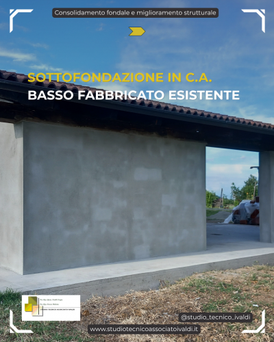 Archisio - Studio Tecnico Associato Ivaldi Carrer - Progetto Opere di consolidamento strutturale di basso fabbricato
