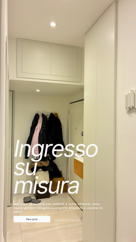 Archisio - Fp Forma - Progetto Ingresso su misura con armadiatura integrata milano