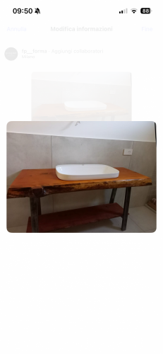 Archisio - Fp Forma - Progetto Mobile bagno su misura in legno massello famagosta milano