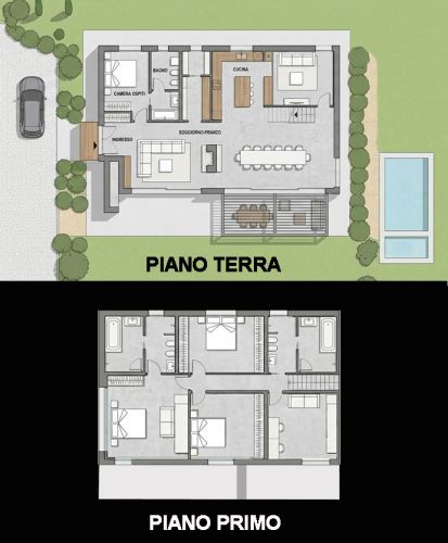 Archisio - Mparchitettura - Progetto casa unifamiliare nzeb in provincia di pisa