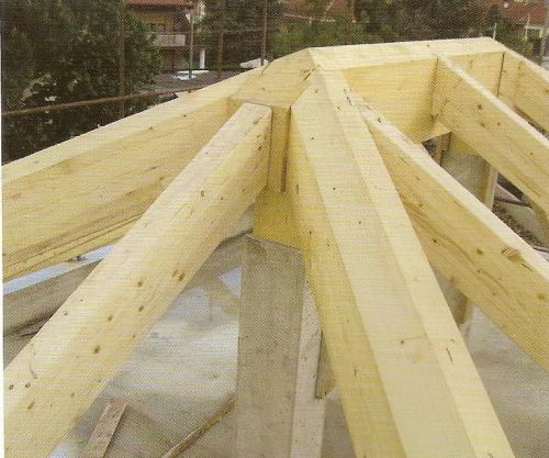 Archisio - Lavoro di Perlecase - Realizzazione di tetti e case in legno pressi segheria per imprese edili e per privati