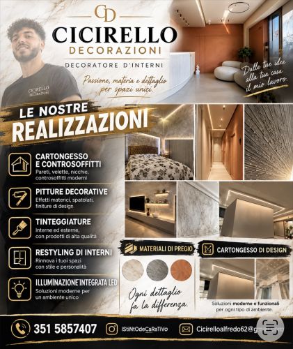 Archisio - Lavoro di Cicirello Alfredo - Sono alfredo cicirello imbianchino e cartongessista specializzato in restyling interni a catania zona barriera del bosco ma opero in tutta la provincia