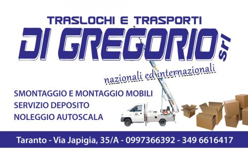 Archisio - Impresa Di Gregorio Traslochi E Trasporti - Traslochi - Taranto TA