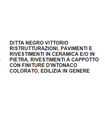 Archisio - Impresa Ditta Negro Vittorio - Impresa Edile - Presicce LE