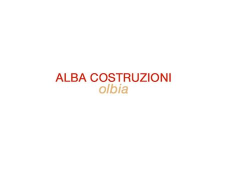 Archisio - Impresa Alba Costruzioni - Costruzioni Civili - Olbia OT